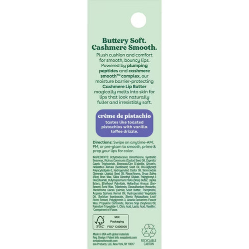 Eos Cashmere Lip Butter - Crème de Pistachio 10ml