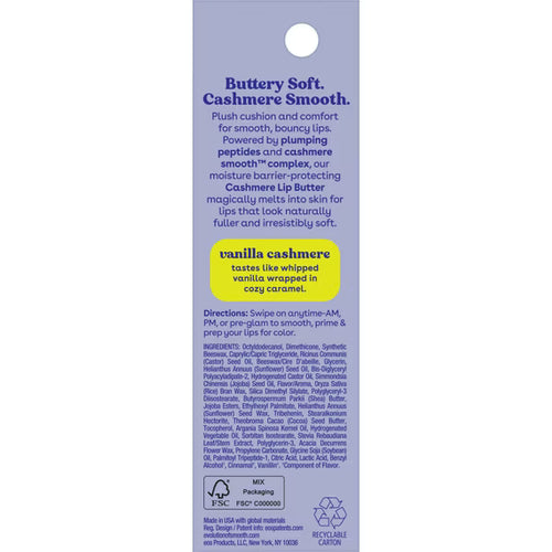 Eos Cashmere Lip Butter - Vanilla Cashmere 10ml