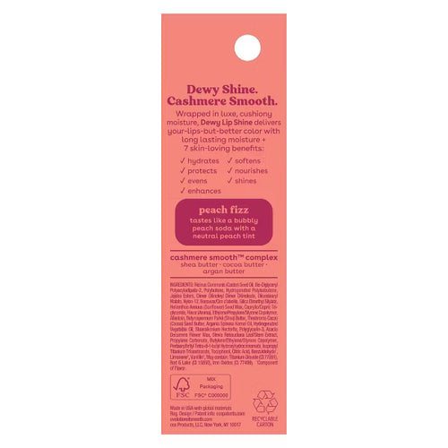 Eos Dewy Lip Shine - Peach Fizz 10ml
